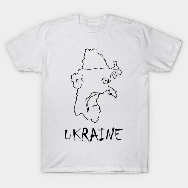 A funny map of Ukraine - 2 T-Shirt by percivalrussell